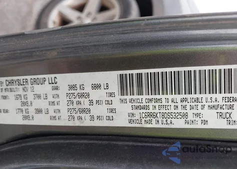 2013 Ram 1500 Express from USA, damaged, VIN 1C6RR6KT8DS532508